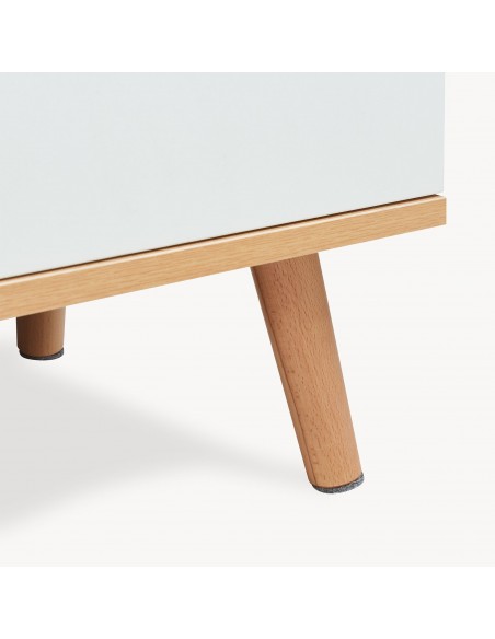 tvbord med opbevaring træ eg opbevaring stuemøbler