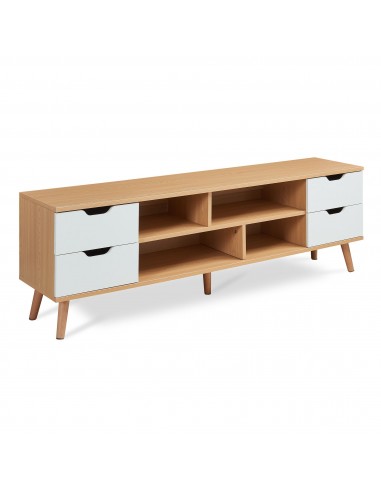 tvbord med opbevaring træ eg opbevaring stuemøbler