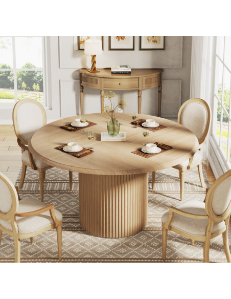 rundt 120 spisebord indretning billigt træ moderne nordisk design