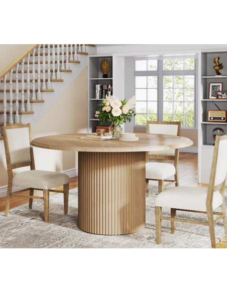 rundt 120 spisebord indretning billigt træ moderne nordisk design