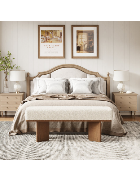 bænk entre garderobe soveværelse moderne design skobænk træ