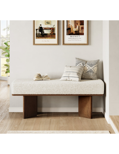 bænk entre garderobe soveværelse moderne design skobænk træ