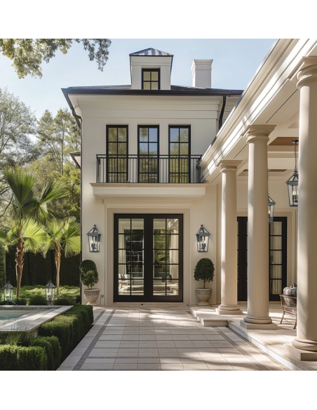 væglampe udendørslamper gammel stil klassisk udendørs lamper sort