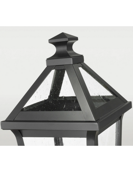 Bedlampe led udendørslamper gammel stil klassiske sokkellamper halvmur sort retro