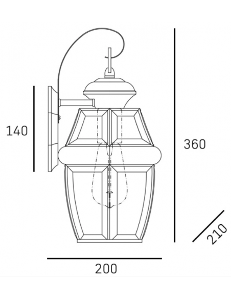 væglampe udendørslamper gammel stil klassisk udendørs lamper sort