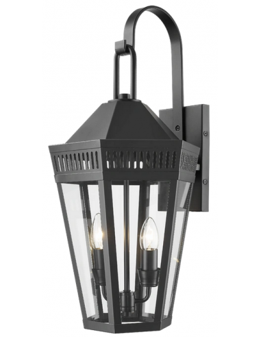 væglampe udendørslamper gammel stil klassisk udendørs lamper sort