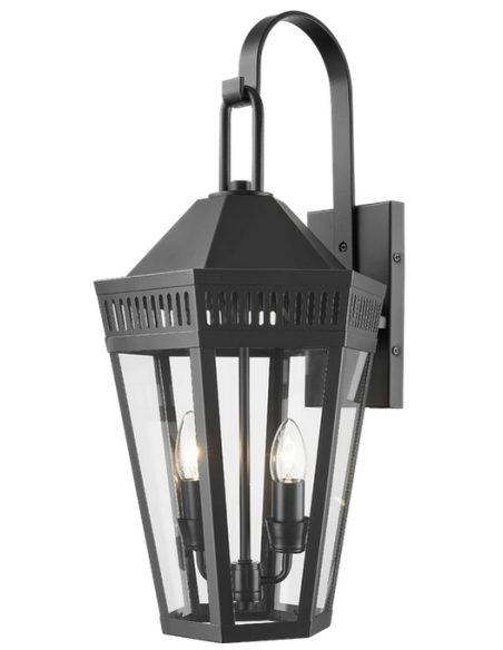 væglampe udendørslamper gammel stil klassisk udendørs lamper sort