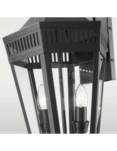 væglampe udendørslamper gammel stil klassisk udendørs lamper sort 2