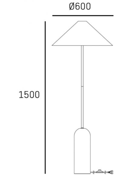 gulvlampe lamper moderne design marmor sten travertin