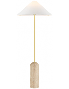 gulvlampe lamper moderne design marmor sten travertin