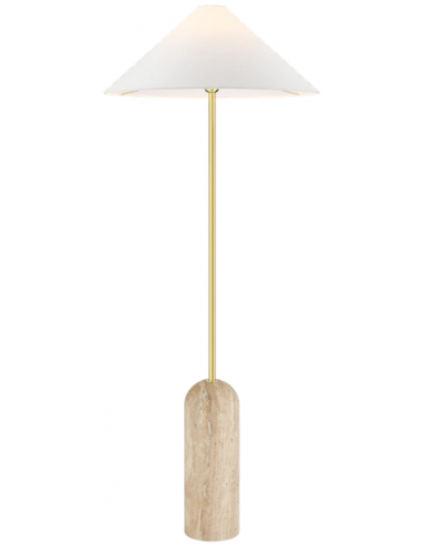 gulvlampe lamper moderne design marmor sten travertin