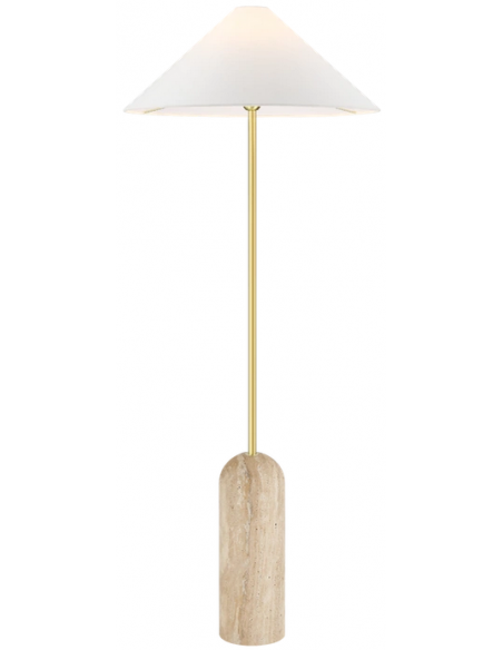 gulvlampe lamper moderne design marmor sten travertin