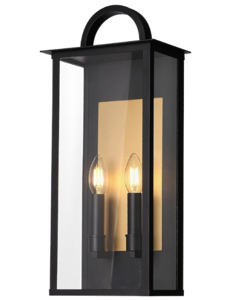 væglampe udendørslamper gammel stil klassisk udendørs lamper sort messing