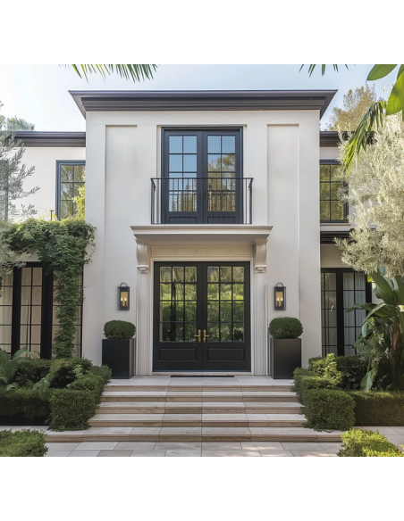 væglampe udendørslamper gammel stil klassisk udendørs lamper sort messing