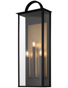 væglampe udendørslamper gammel stil klassisk udendørs lamper sort messing