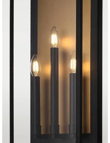 væglampe udendørslamper gammel stil klassisk udendørs lamper sort messing