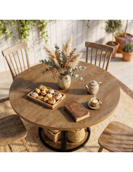 rundt 100 spisebord indretning billigt træ moderne nordisk design