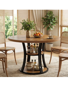 rundt 100 spisebord indretning billigt træ moderne nordisk design 2