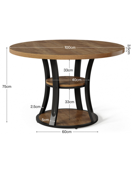 rundt 100 spisebord indretning billigt træ moderne nordisk design