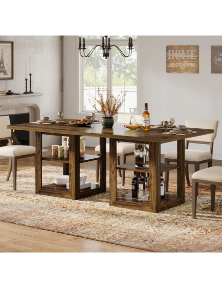 firkantet kvadratisk spisebord indretning billigt træ moderne nordisk design