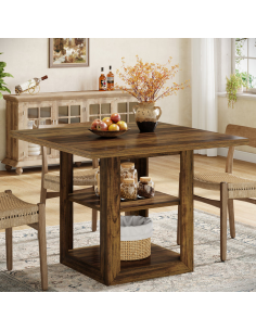 firkantet kvadratisk spisebord indretning billigt træ moderne nordisk design 2