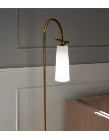 gulvlampe lamper moderne design marmor sten travertin