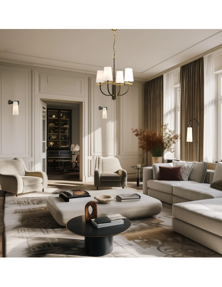 gulvlampe lamper moderne design marmor sten travertin