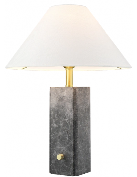 bordlampe lamper moderne design marmor sten travertin