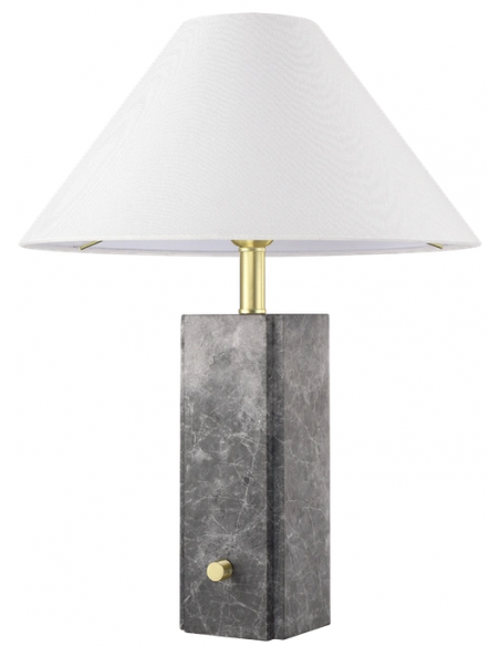 bordlampe lamper moderne design marmor sten travertin