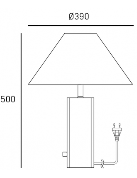 bordlampe lamper moderne design marmor sten travertin