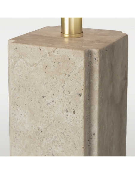 bordlampe lamper moderne design marmor sten travertin