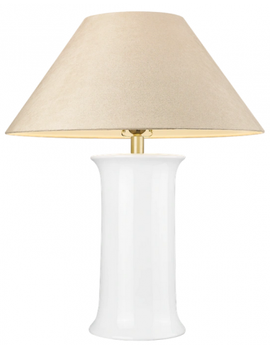 bordlampe lamper moderne design hvid keramik