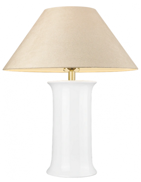 bordlampe lamper moderne design hvid keramik