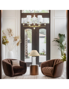 bordlampe lamper moderne design hvid keramik 2