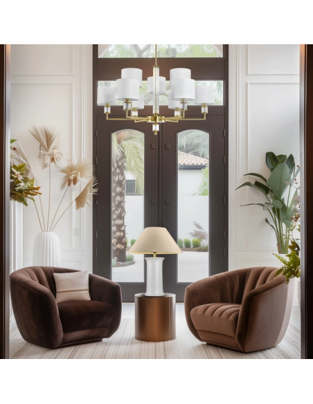 bordlampe lamper moderne design hvid keramik