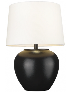 bordlampe lamper moderne design sort keramik