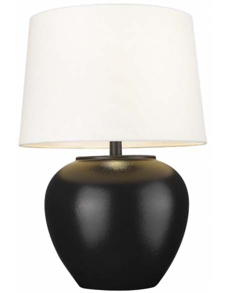 bordlampe lamper moderne design sort keramik