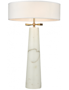 bordlampe lamper moderne design marmor sten travertin