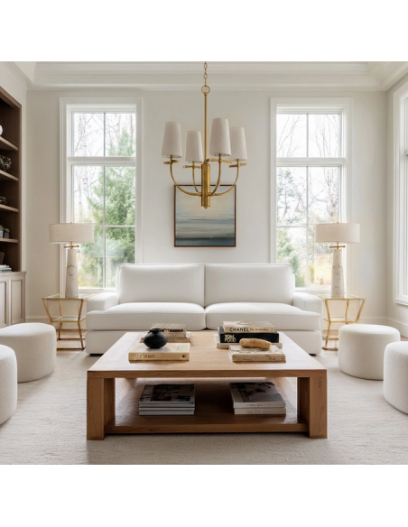 bordlampe lamper moderne design marmor sten travertin