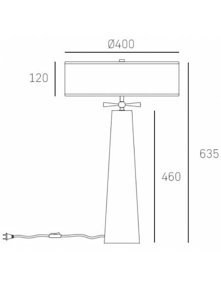 bordlampe lamper moderne design marmor sten travertin