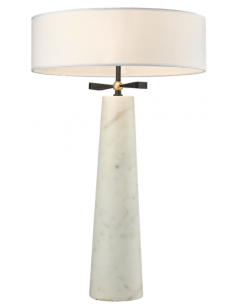 bordlampe lamper moderne design marmor sten travertin