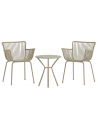 SIFNO Bistrosæt i stål og polypropylene - Beige