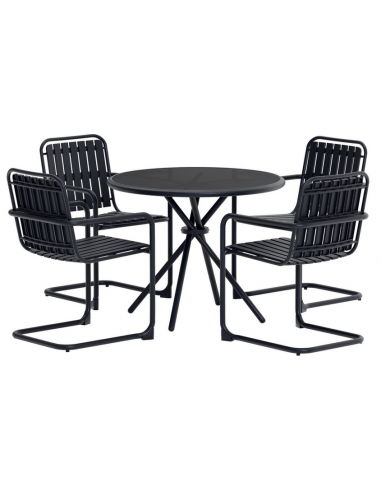 sort bistro cafe bistrosæt bistrobord cafebord cafestole altan havestole moderne design spisebord