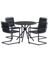 CHIO Havemøbel sæt i stål og polypropylene - Sort