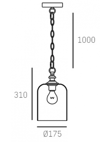 Loftlampe pendellampe e27 design spisebord
