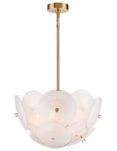 Loftlampe lysekrone e14 design spisebord messing