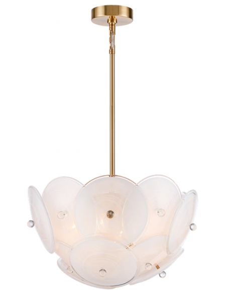 Loftlampe lysekrone e14 design spisebord messing