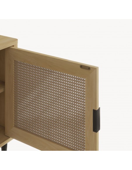 tvbord med opbevaring træ eg opbevaring stuemøbler