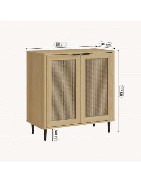 vitrineskab vitrine eg træ egetræ køkken billig