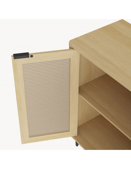 vitrineskab vitrine eg træ egetræ køkken billig